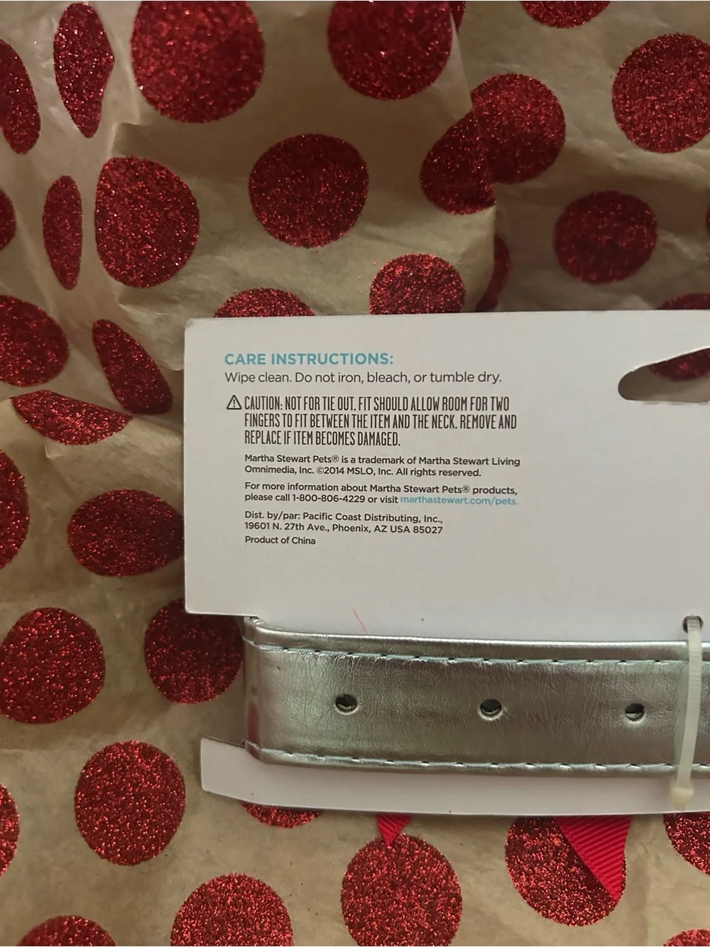 Martha Stewart dog collar